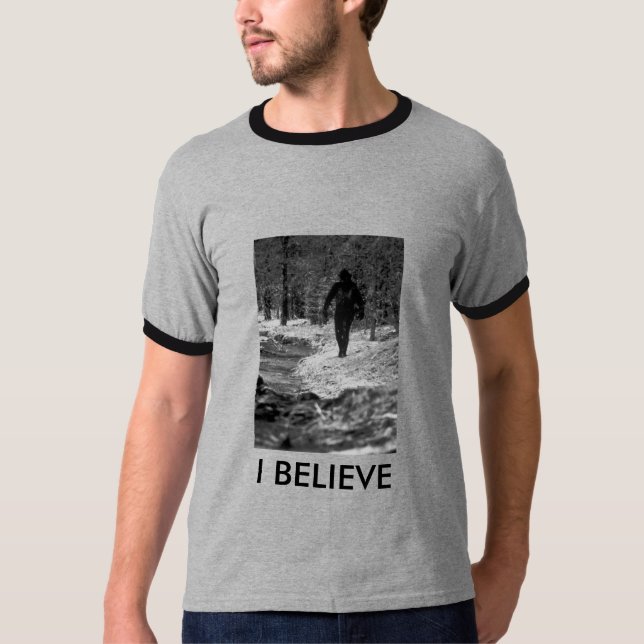 Bigfoot 2, TROR JAG - skräddarsy Tee (Framsida)