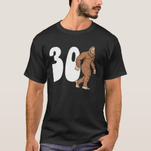 Bigfoot 30:e födelsedag 30 år t shirt
