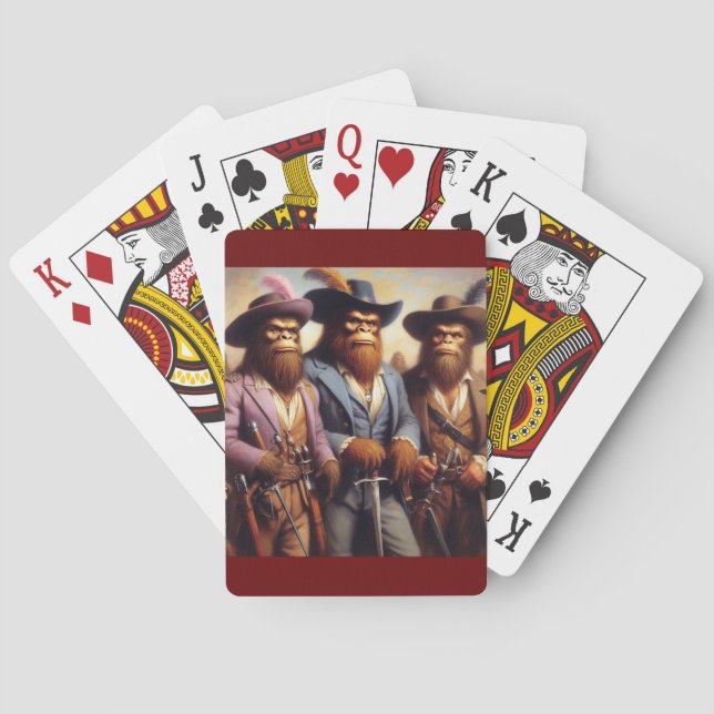 Bigfoot 3 Musketers Casinokort (Baksidan)