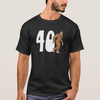 Bigfoot 40:e 40:e födelsedag 40 år O T Shirt
