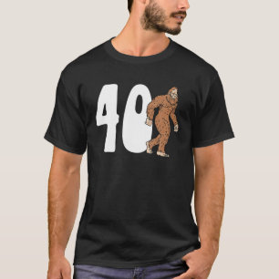 Bigfoot 40:e 40:e födelsedag 40 år O T Shirt