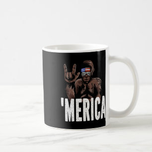 Bigfoot 4:e juli American Independence day Asl Kaffemugg