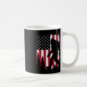 Bigfoot 4 juli Amerikanska USA flagga Patriotic Ki Kaffemugg