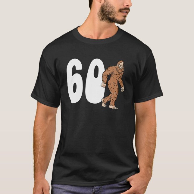 Bigfoot 60:e födelsedag 60 år O T Shirt (Framsida)