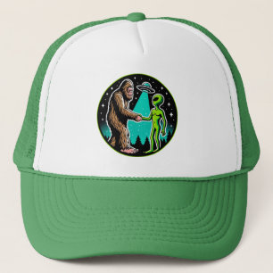 Bigfoot Alien Alliance - Funny Scifi Cryptid Keps