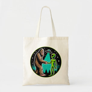 Bigfoot Alien Alliance - Funny Scifi Cryptid Tygkasse