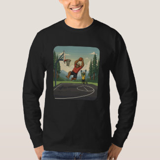 Bigfoot & Alien Basketball T Shirt