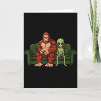 Bigfoot Alien Dataspel Gaming Sasquatch Ufo Män