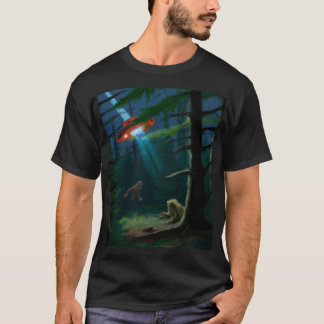 Bigfoot Alien Encounter T Shirt