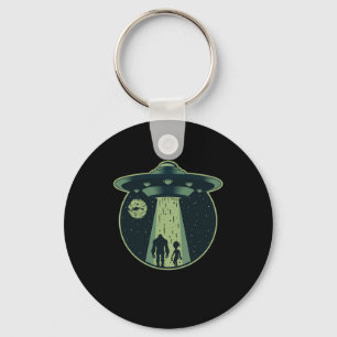 Bigfoot Alien Sasquatch UFO Abduction Utomjordinga Nyckelring