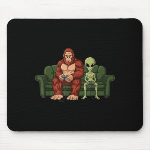 Bigfoot Alien TV-spel Gaming Sasquatch Ufo Män Musmatta