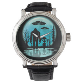 Bigfoot Alien UFO Disclosure Conspiracy Gift Armbandsur