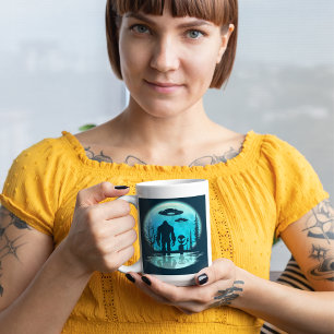Bigfoot Alien UFO Disclosure Conspiracy Gift Kaffemugg