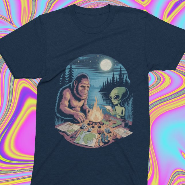 Bigfoot Alien UFO Kryptid Brädspel RPG Paranormal  T Shirt (Skapare uppladdad)