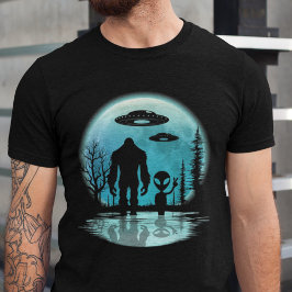 Bigfoot Alien UFO: s konspirationsteori T Shirt