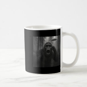 Bigfoot Alien Ufo Selfie Rolig Sasquatch Meme Män Kaffemugg