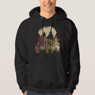 Bigfoot Alien Unicorn Mythical Creatures Yeti Pega Hoodie