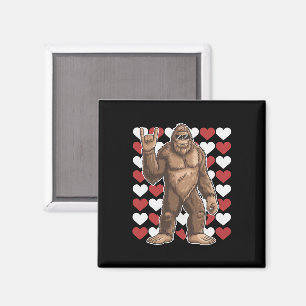 Bigfoot Alla hjärtans dag Roliga hjärtan Sasquatch Magnet