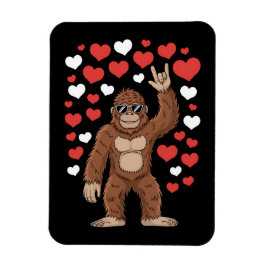 Bigfoot Alla hjärtans dag Roliga hjärtan Sasquatch Magnet