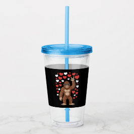 Bigfoot Alla hjärtans dag Roliga hjärtan Sasquatch Take Away Mugg