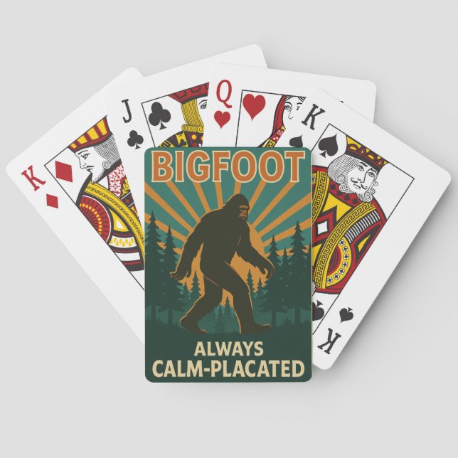 Bigfoot – Always Calm-Placated Playing Cards Casinokort (Baksidan)