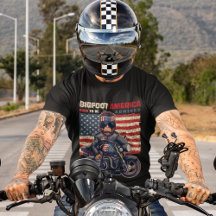 Bigfoot american flagga 4:e juli firande
