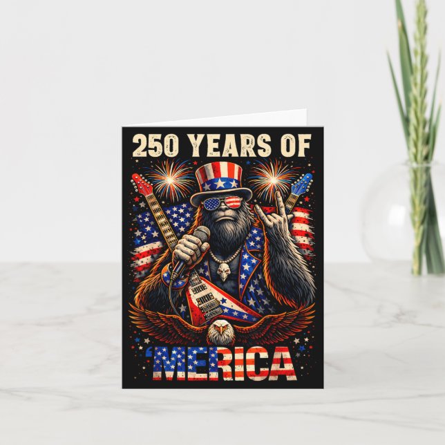 Bigfoot amerika rock 4 juli örn 250 kort (Framsida)