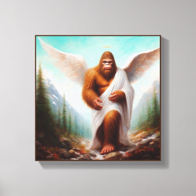 Bigfoot Ängel Canvastryck (Framsida)