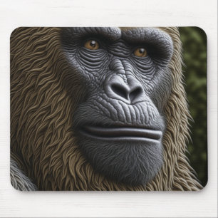 Bigfoot Ansikte Closeup Gorilla, Skunk Ape Musmatta