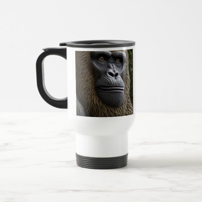 Bigfoot Ansikte Closeup | Gorilla, Skunk Ape Resemugg (Vänster)