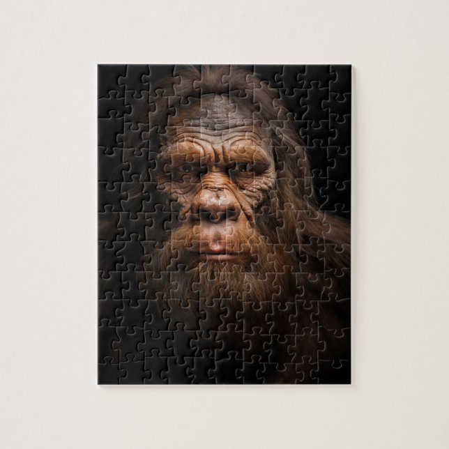 Bigfoot Ansikte Puzzle Pussel (Vertikal)