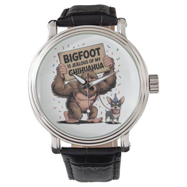 Bigfoot är en av mina Chihuahuas avsky Armbandsur (Framsida)