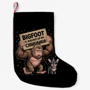 Bigfoot är en av mina Chihuahuas avsky Liten Julstrumpa