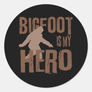 Bigfoot är min Hero Runt Klistermärke