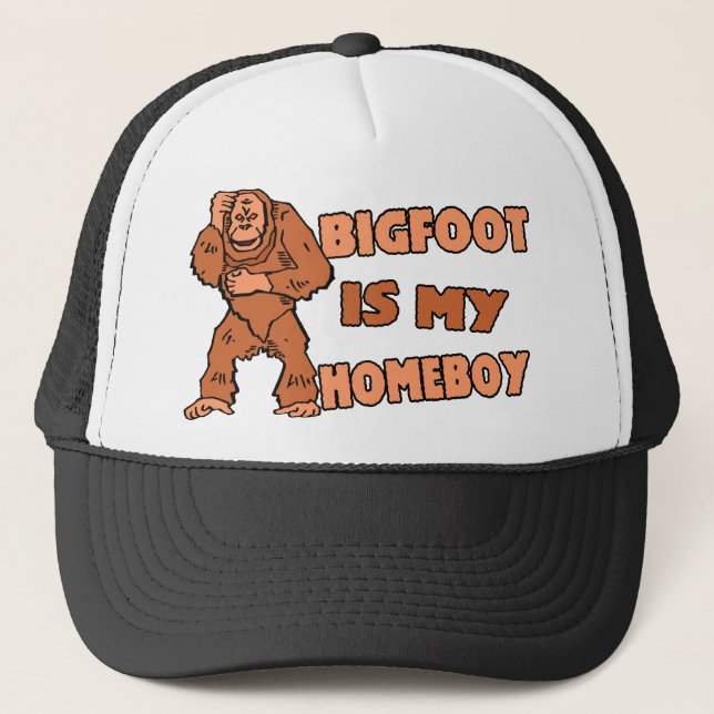 Bigfoot är min Homeboy Truckerkeps (Framsida)