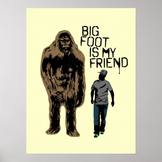 Bigfoot är min vän poster (Framsidan)