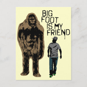 Bigfoot är min vän vykort