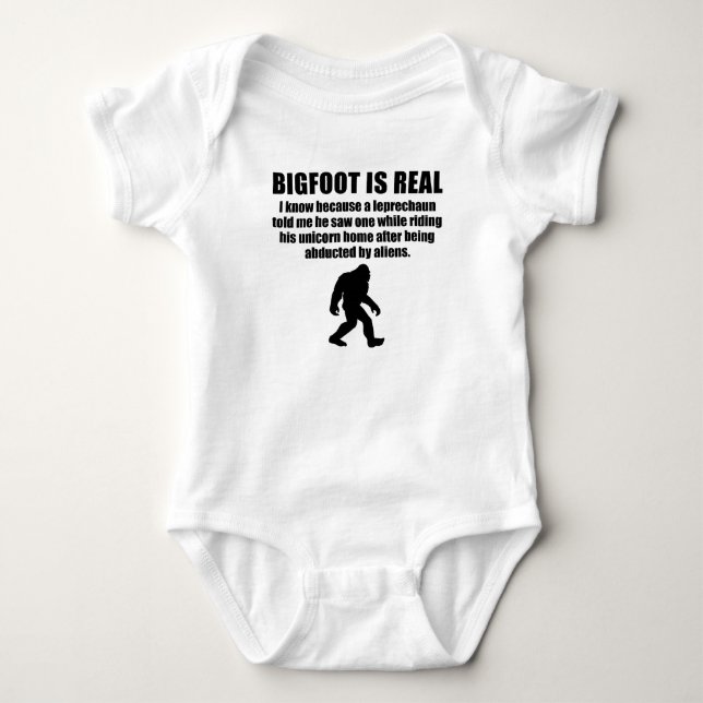 Bigfoot är verklig tee shirt (Framsida)