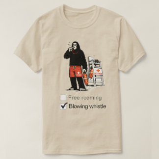 Bigfoot arbetar som livräddare T-Shirt