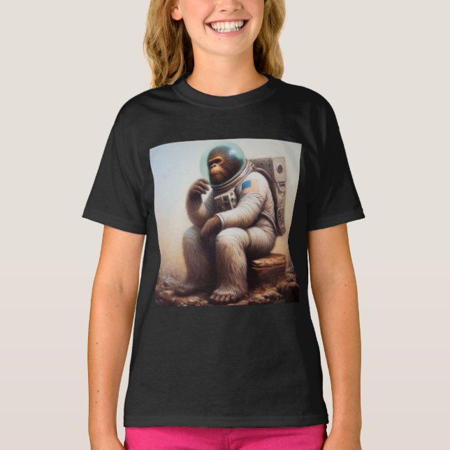 Bigfoot Astronaut T Shirt (Framsida)