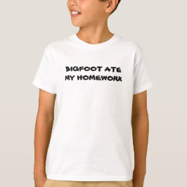 Bigfoot Ate My Homwork T-Shirt