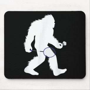 Bigfoot Badminton Player Sasquatch Shuttle Musmatta