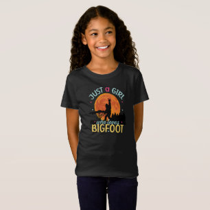 Bigfoot bara en flicka som Kärlek Sasquatch T Shirt