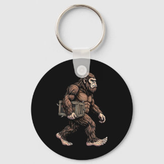 Bigfoot Bärande Kycklinglåda Sasquatch Farm Humor Nyckelring