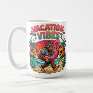 Bigfoot Beach Paradise Semester Vibes Sommar Kaffemugg
