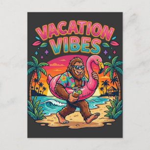 Bigfoot Beach Paradise Semester Vibes Sommar Vykort