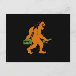 Bigfoot Beer Sasquatch Yeti Beer Älskare Beer Flas Vykort
