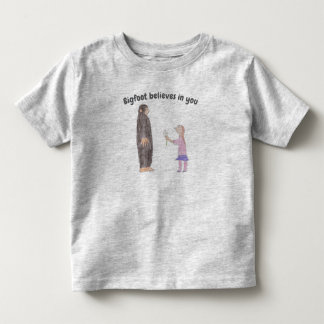 Bigfoot Believe in You Småbarns T-Shirt