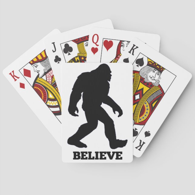 Bigfoot BELIEVE Sasquatch Kortlek (Baksidan)