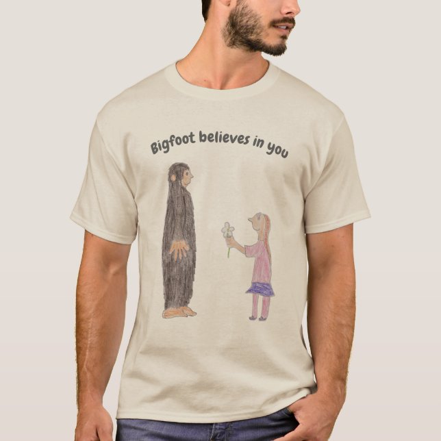 Bigfoot Believes in You t-shirt (Framsida)